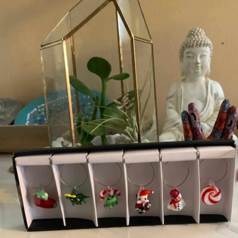 Christmas WIne Charms
